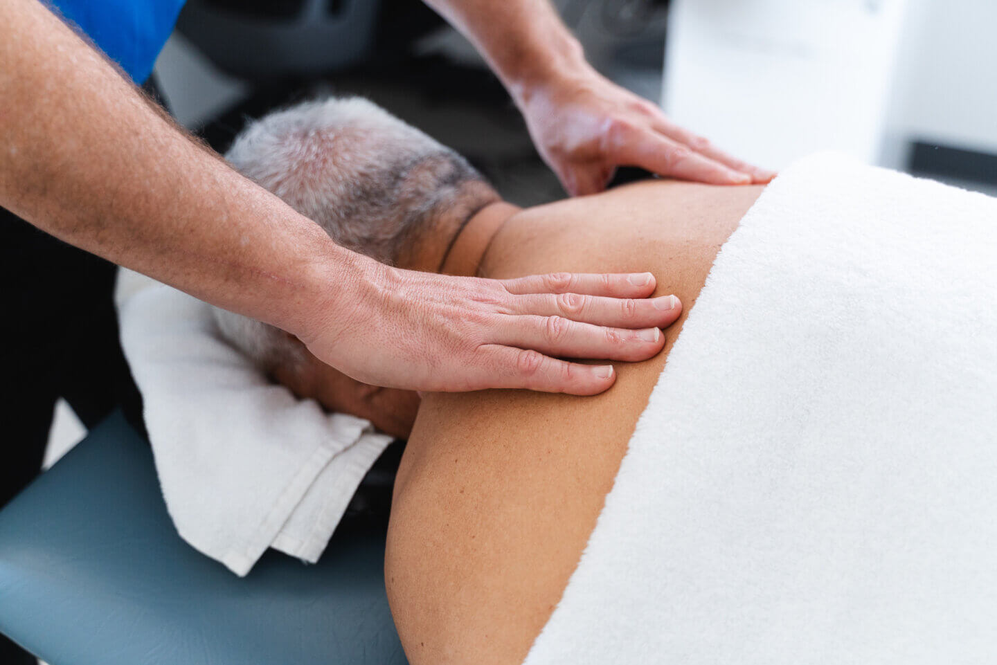 ECH resident relaxing with a Remedial Massage in ECH Retirement Living