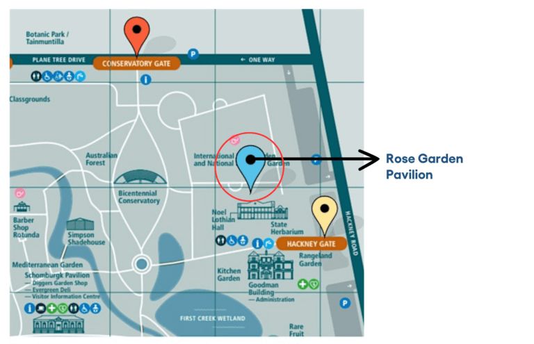 Botanic Gardens car park map - ECH Garden Party