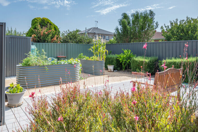 Community garden at ECH Community Homes
