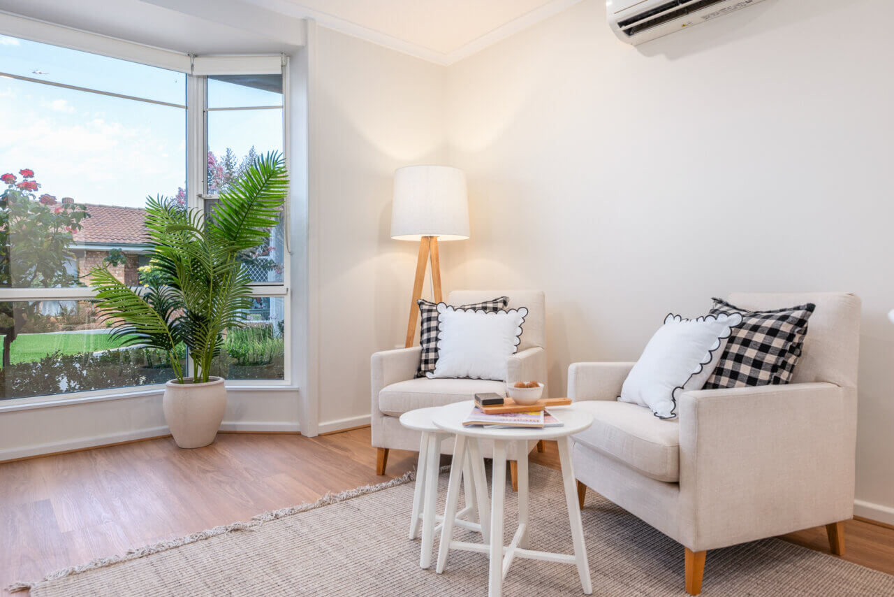 Window sitting area in ECH Retirement Home