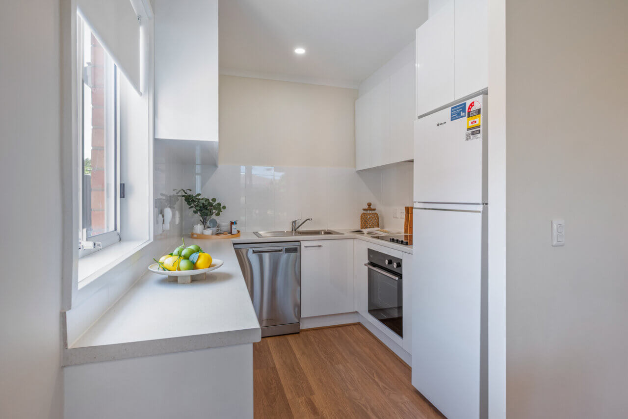 Spacious kitchen in ECH Retirement Home